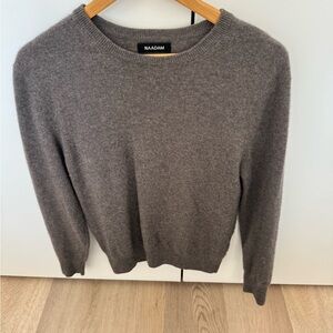NAADAM Gray Crewneck Sweater Classic Knit